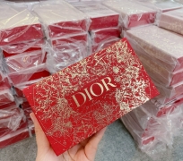 CLUTCH DIOR ĐỎ CÓ GƯƠNG ( HỘP ĐỰNG SON )