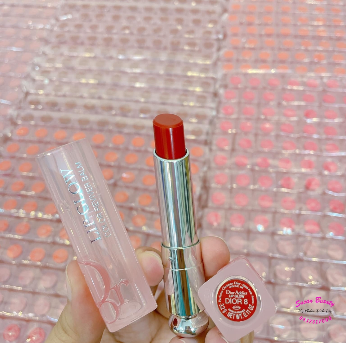 SON DƯỠNG DIOR 3.2G LIP GLOW DIOR 8 UNBOX MẪU 2021