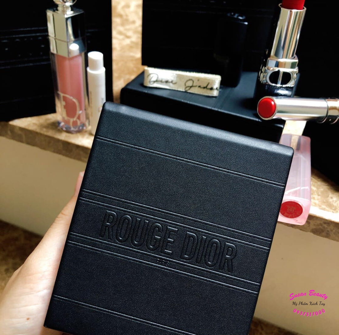 CLUTCH DIOR CÓ GƯƠNG CHÍNH HÃNG (ĐEN)