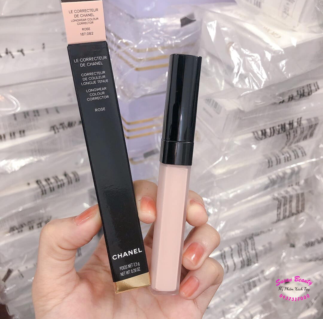 CHE KHUYẾT ĐIỂM CHANEL ROSE 7.5G