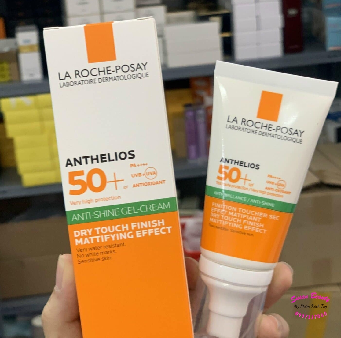 KEM CHỐNG NẮNG LA ROCHE POSAY ANTI SHINE GEL CREAM 50ML LOGO
