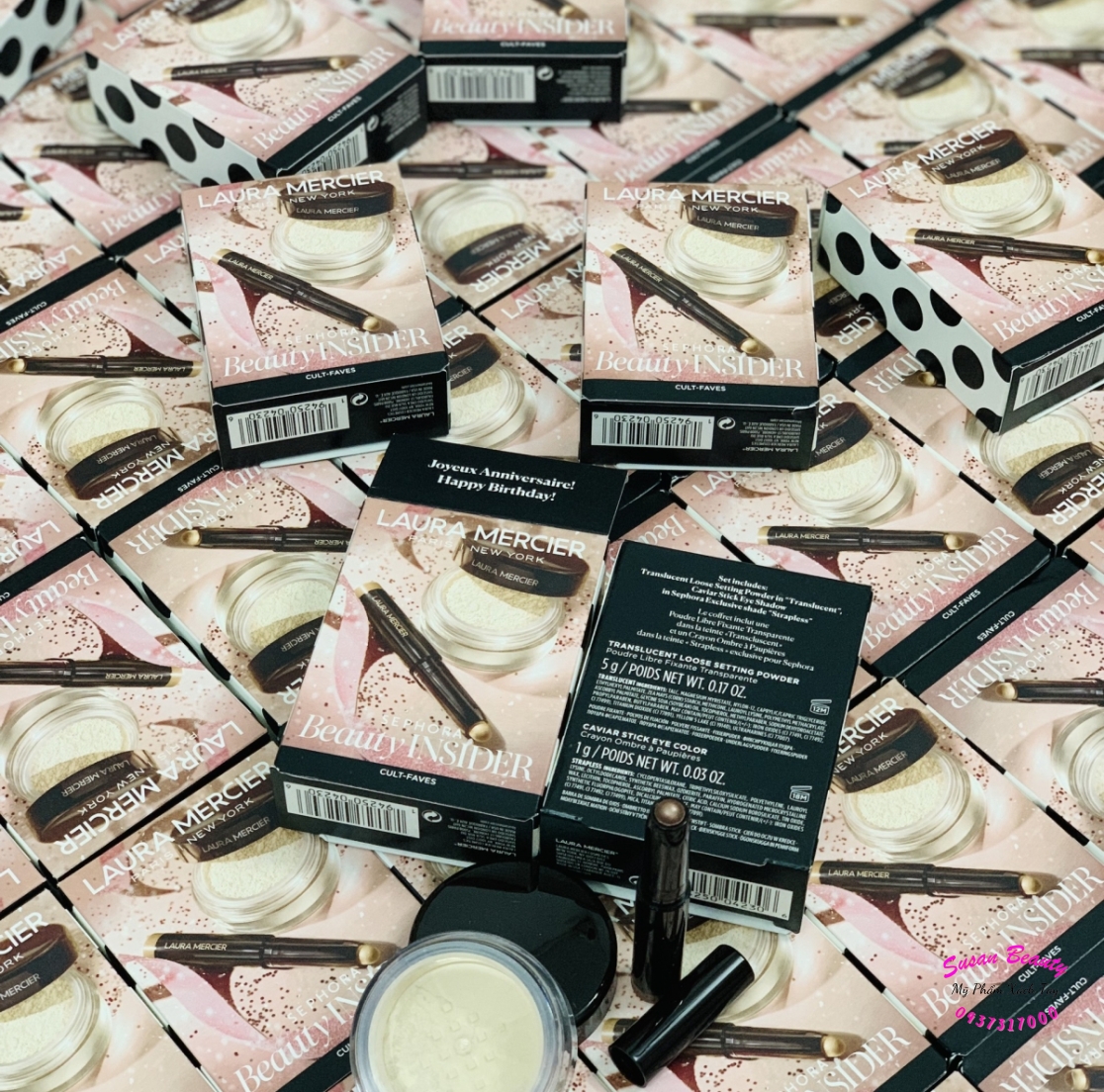 SET MAKE UP LAURA MERCIER PHẤN PHỦ +PHẤN MẮT