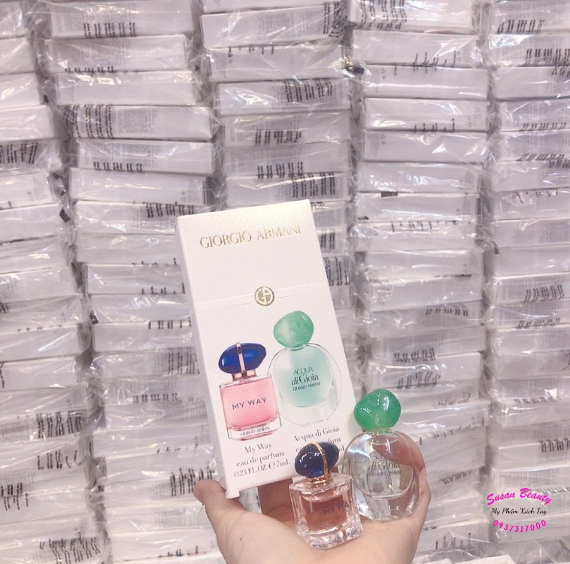 SET NƯỚC HOA GIORGIO ARMANI MY WAY 7ML+ACQUA DI GIOIA 5ML