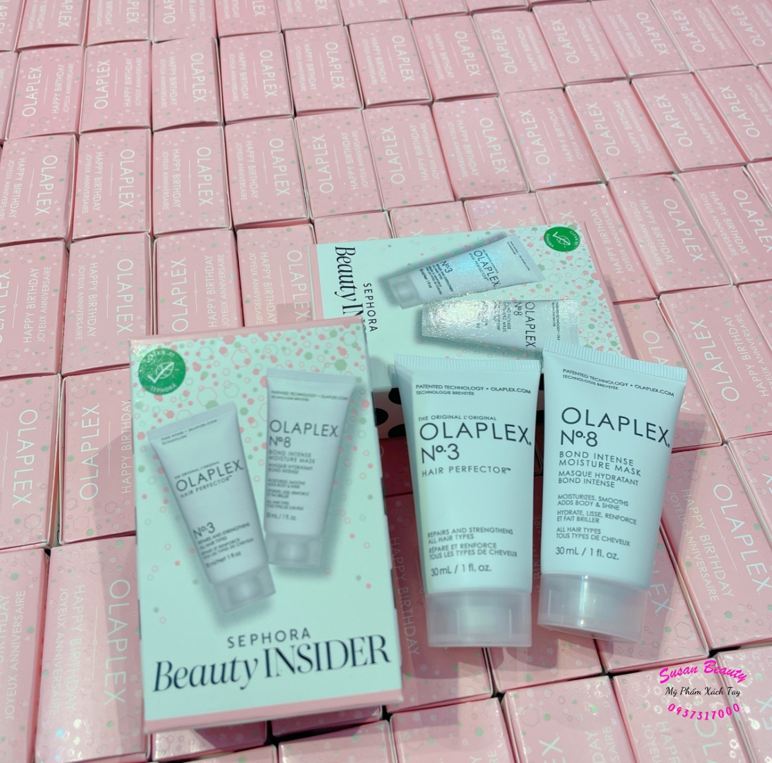 SET DƯỠNG TÓC OLAPLEX 2 MÓN (NO3 30ML+NO8 30ML)