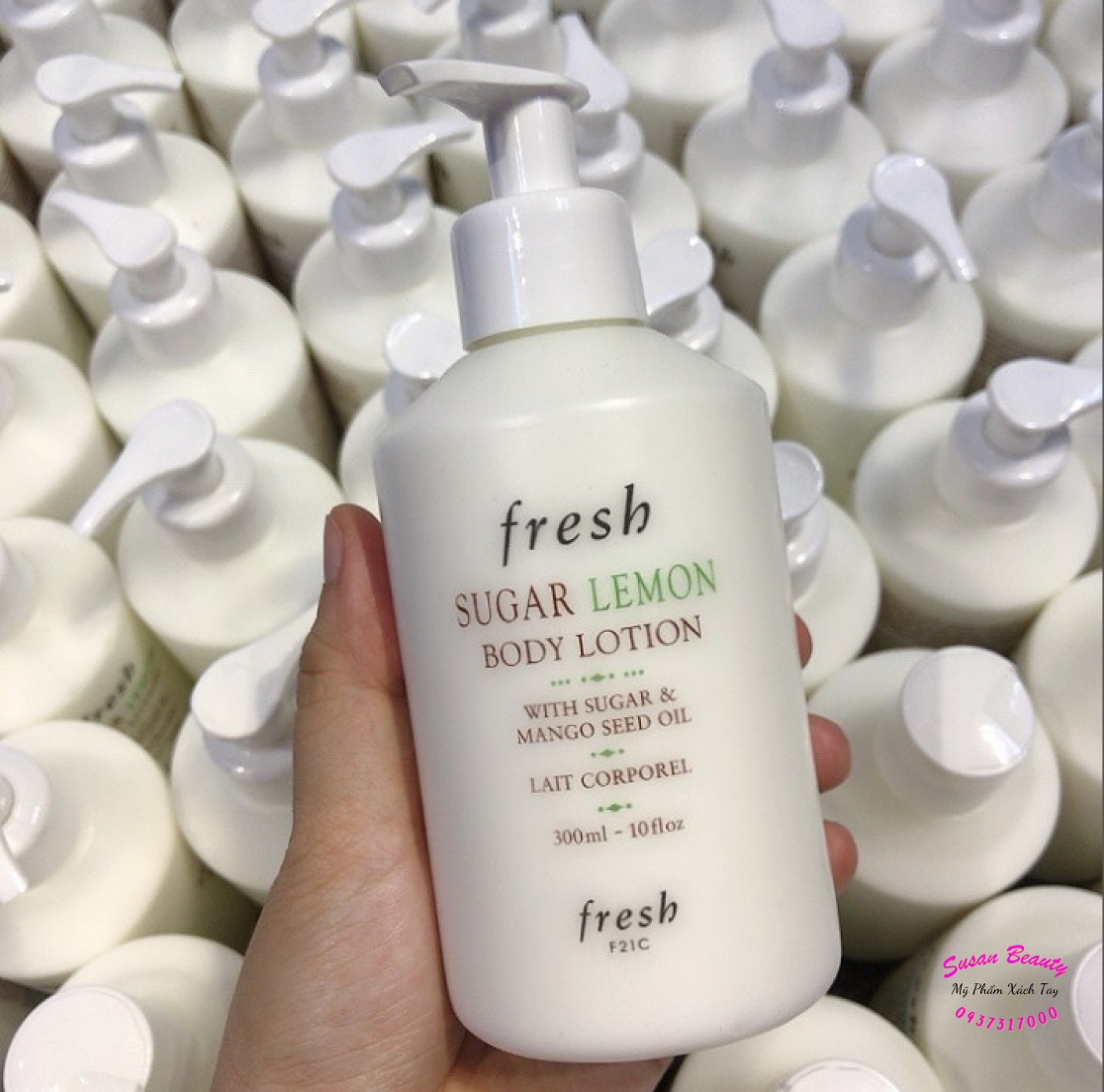 BODY LOTION FRESH 300ML SUGAR LEMON UNBOX
