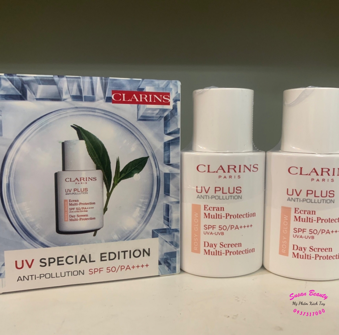 KEM CHỐNG NẮNG CLARINS ROSY ( BẢN CŨ )
