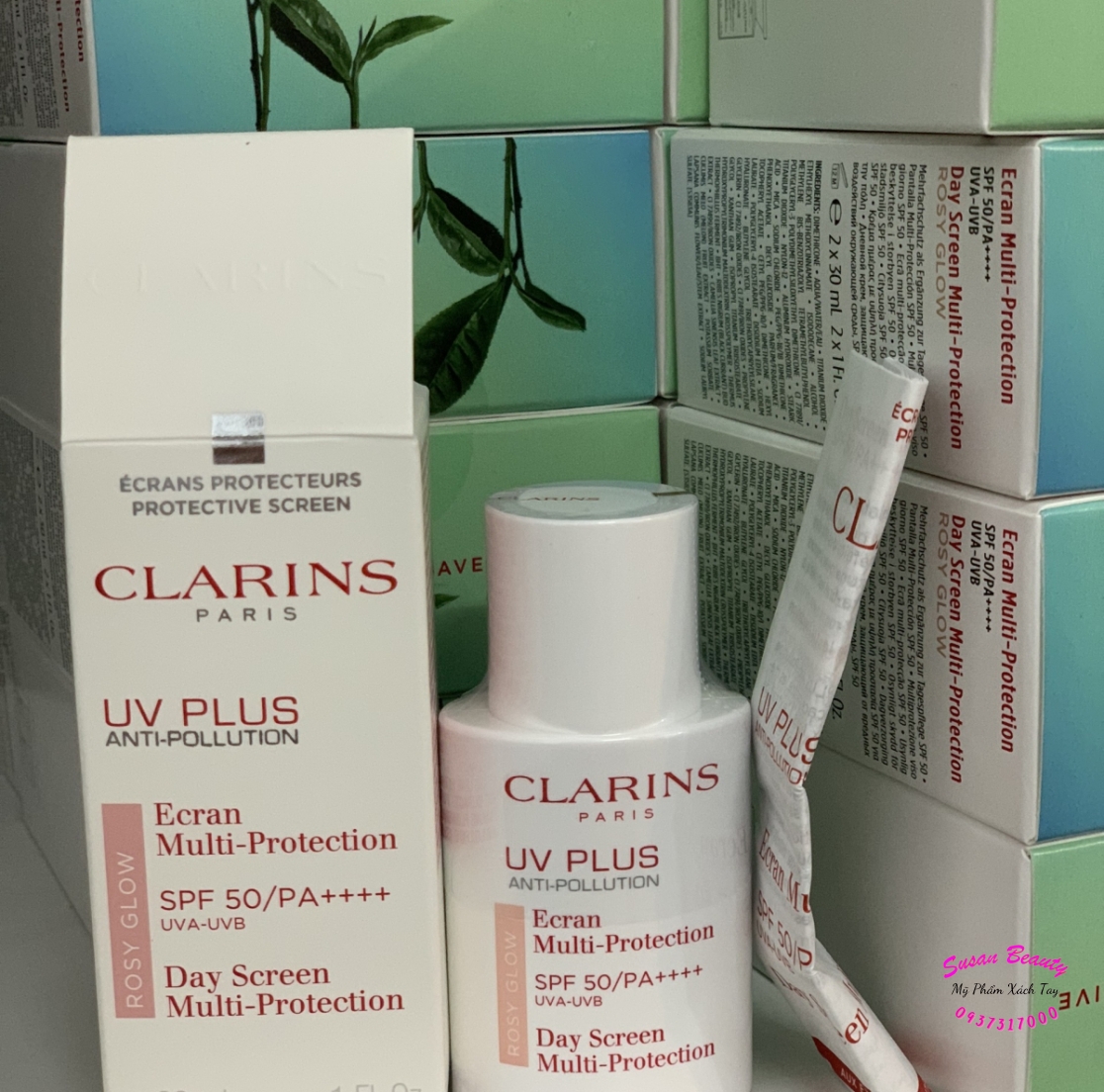  KEM CHỐNG NẮNG CLARINS 30ML MÀU HỒNG FULLBOX