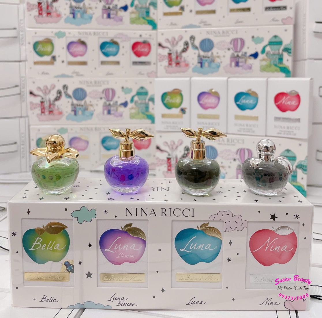 SET 4 CHAI NƯỚC HOA NINA RICCI 4X4ML