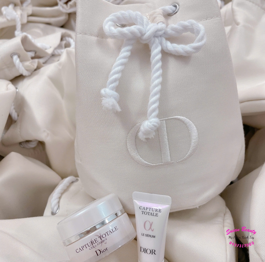 SET DƯỠNG DA DIOR 2 MÓN (TÚI VẢI RÚT)
