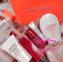 SET DƯỠNG DA SHISEIDO 4 MÓN (KEM CHỐNG NẮNG 50ML+SỮA RỬA MẶT 50ML+SERUM 10ML+KEM MẮT 5ML)